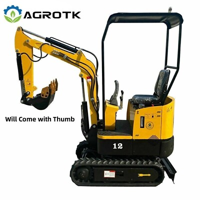 #ad Agrotk H12 Mini Excavator Rubber Track Excavator Bamp;S LCT Engine Mini Excavator $5898.00