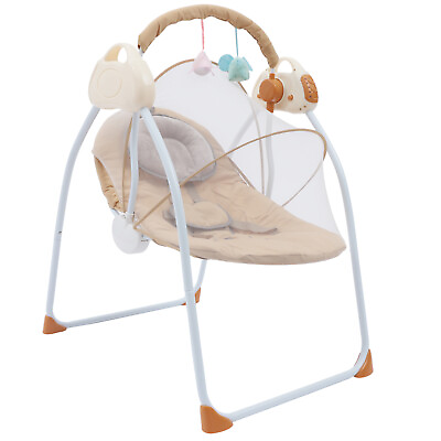 Electric Baby Swing Cradle bluetooth Music Remote Rocker Bouncer Infant Chair dd $79.00