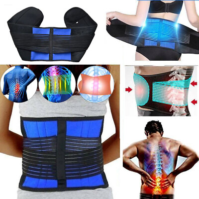 #ad Adjustable Lower Back Brace Lumbar Support Waist Belt for Men Women Pain Relief $8.59