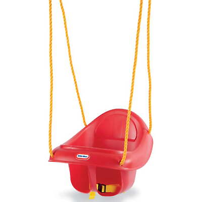 #ad Little Tikes 637247 Highback Plastic Toddler Playset Swing with Seat Belt Red $35.76