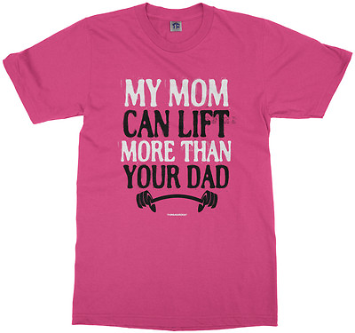#ad My Mom Can Lift More Than Your Dad Youth T Shirt Gym Weight Lifting $13.05