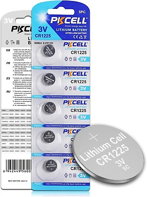 #ad #ad CR1225 3V Lithium Battery for Thermometers and Watches 5 PCS $1.99