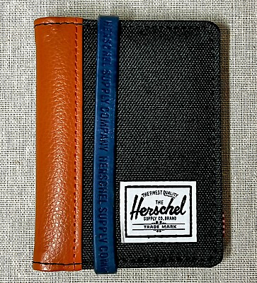 #ad NEW Herschel Supply Company Gordon Wallet Copen Black $22.00