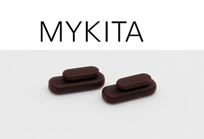 #ad New Mykita Replacement Brown Silicone Nose Pads Nosepads 1 Pair Snap On Press In $9.80