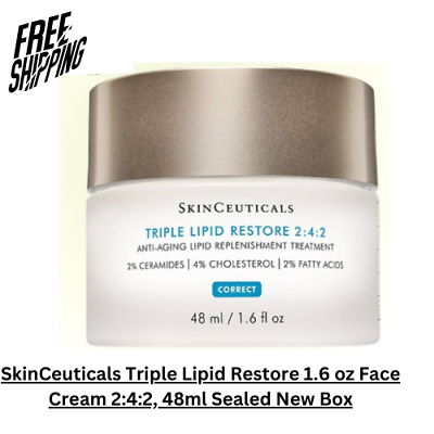 #ad SkinCeuticals Triple Lipid Restore 1.6 oz Face Cream 2:4:2 48ml Sealed New Box $49.69