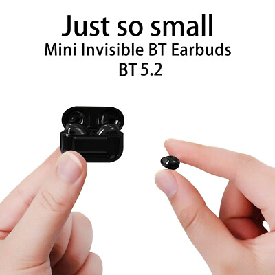 #ad US NEW Mini Earbuds Invisible Sleep Headphone Bluetooth 5.2 Earphones Wireless $7.09