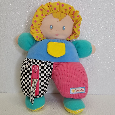 #ad Vintage Evenflo Lisco Girls Toddler Baby Doll Soft Plush Toy Rattle Thermal $61.74