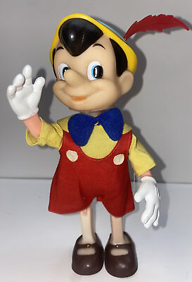 #ad Walt Disney Productions Pinocchio Figure 8” Made In Hong Kong Vintage Excellent $45.00