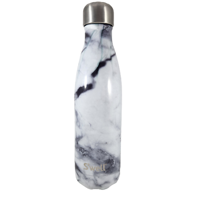 #ad S#x27;Well Water Bottle Black amp; White Marble Pattern 17 Oz. 500mL $16.95
