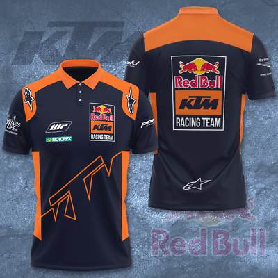 #ad KTM Factory Racing Alpinestars Motorex AOP 3D Casual Shirt S5XL For Fan $30.99