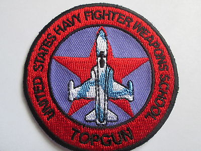 #ad Topgun Fighter School Embroidered Iron or Sew On Patch P086 GBP 4.95