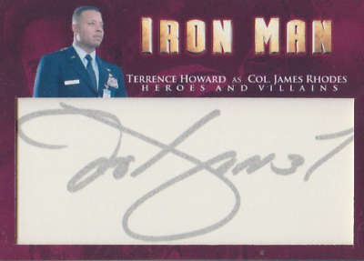 #ad Terrence Howard authentic signed custom cut autographed trading card GA COA $500.00