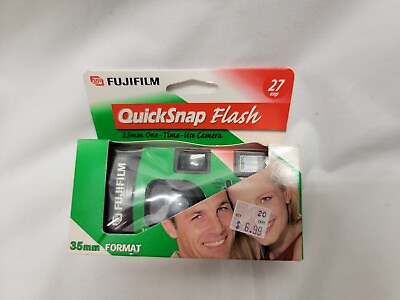 #ad Fuji Film QuickSnap Flash 35mm Single Use Camera 27 Exposure. Exp. 5 2002 $8.00