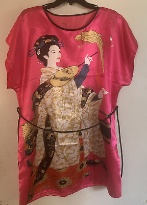 #ad Geisha Print Sleeve Dress $15.00