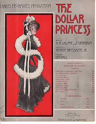 #ad 1907 Paragraphs Ring o Roses by Leo Fall from The Dollar Princess De Takacs $8.40