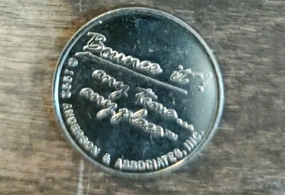 #ad Official Quarter Bouncer Bounce It Any Time Any Place Coin Token 1992 $1.99
