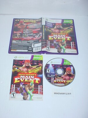 #ad HULK HOGAN#x27;S MAIN EVENT game complete in original case XBOX 360 KINECT $11.84