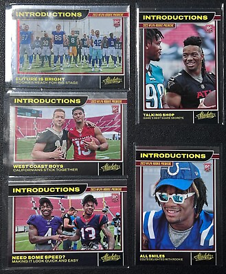 #ad 2023 PANINI ABSOLUTE FOOTBALL Introductions You Pick Complete Your Set $3.95