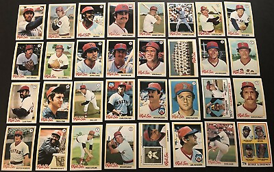 #ad 1978 Topps BOSTON RED SOX Complete Set FISK YAZ Rice TIANT Evans HOBSON Lynn LEE $40.49