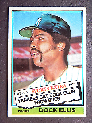 #ad Dock Ellis #528T Topps Traded 1976 Baseball Card New York Yankees *E $2.33