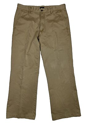 #ad Izod Men Size 36x32 Measure 35x30 Dark Beige Khaki Pants $10.00
