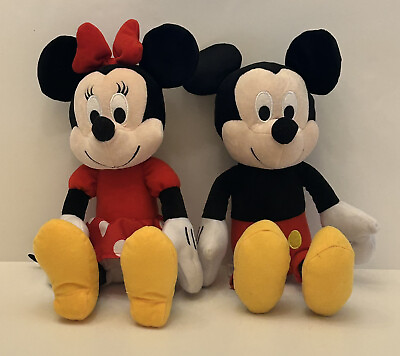 #ad Mickey Mouse amp; Minnie Mouse Disney 90 Years Kohls Cares 14quot; Plush Stuffed Toys $12.55