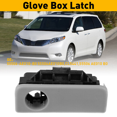 #ad 1 For 2004 2010 Toyota Sienna Glove Box Lock Latch Compartment Handle Waterproof $12.99