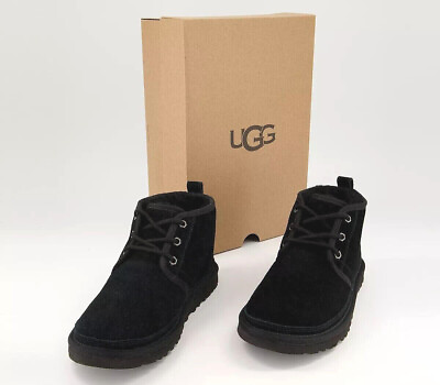#ad NIB Authentic UGG Brand Women#x27;s Iconic Neumel Chukka Boots Shoes Black 1094269 $119.00