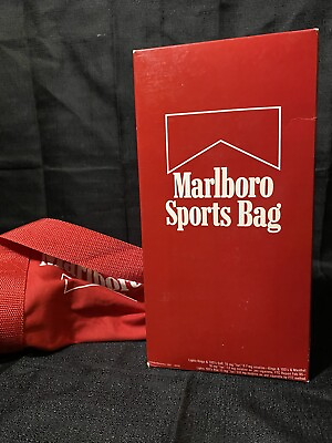 #ad Vintage 80s Marlboro Cigarettes Sports Bag NEW In Box Duffle Bag Carry On 1987 $19.99
