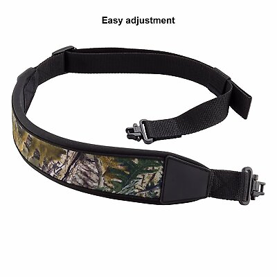 #ad Two Point Camouflage Rifle Gun Sling With Swivels Non slip Shoulder Pad Strap US $9.95