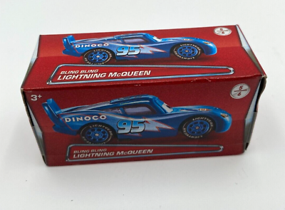 #ad #ad Disney Cars Bling Bling Dinoco Lightning McQueen Diecast 5 6 Box 1:55 $12.00