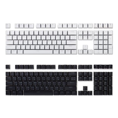 #ad New Thai Keycaps for Mechanical Keyboard Black White Color 113 Keys ABS OEM $15.03
