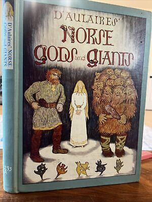 #ad Norse Gods amp; Giants 1967 Stated 1st Edition Ingri amp; Edgar d#x27;Aulaire Library Bind $129.99