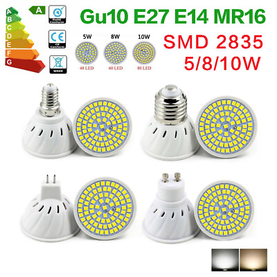 #ad 5W 8W 10W Lamp Led Bulb Light Cup floodlight E27 E14 Gu10 MR16 Spotlight AC 220V $5.69