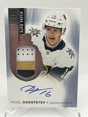 #ad #ad Pavel Dorofeyev 2021 22 Upper Deck The Cup Rookie Auto Patch 249 #197 $45.00