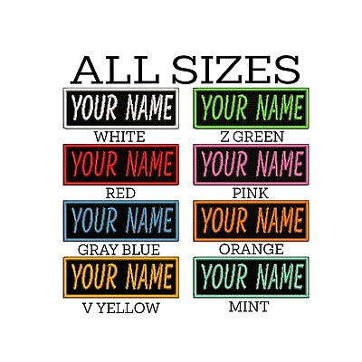 #ad Custom Name Tag Personalized Embroidered Applique Patch Bikers Uniforms Veteran $3.95