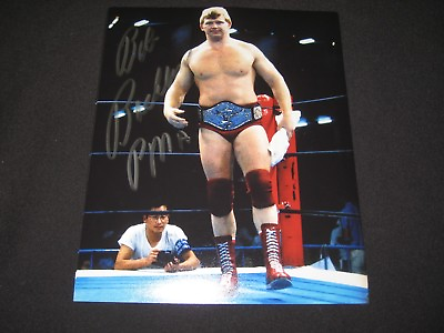 #ad WRESTLING HALL OF FAMER LAST WWF CHAMP BOB BACKLUND AUTOGRAPHED PHOTO W COA $19.99