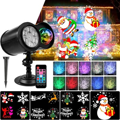 #ad 26 HD Effects Christmas Projector Waterproof Landscape Light $25.89