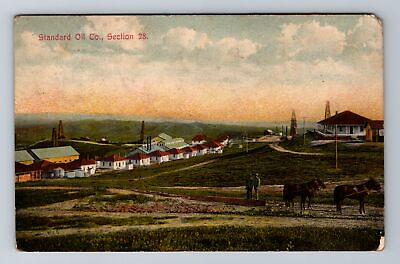 #ad Coalinga CA California Standard Oil Co Section 28 Vintage c1909 Postcard $7.99