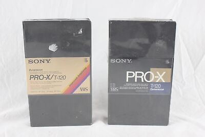 #ad 2 Sony PRO X T 120 Professional Master Grade VHS NEW SEALED A158 $16.99