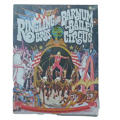 #ad Ringling Bros and Barnum And Bailey Circus 1975 Bicentennial Edition w Poster $23.95