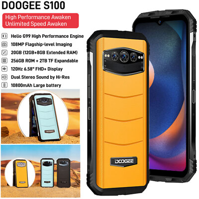 #ad DOOGEE S100 4G LTE Rugged Phone Waterproof Outdoor Android Mobile 66W Charging $366.56
