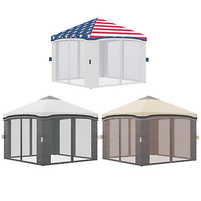 #ad 10#x27; x 10#x27; Pop Up Canopy Foldable Party Tent with Nettings $149.99