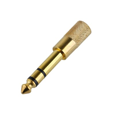 #ad Gold Plated 6 35mm to 3 5mm Headphone Plug Converter Adapter for Superior Sound $5.63