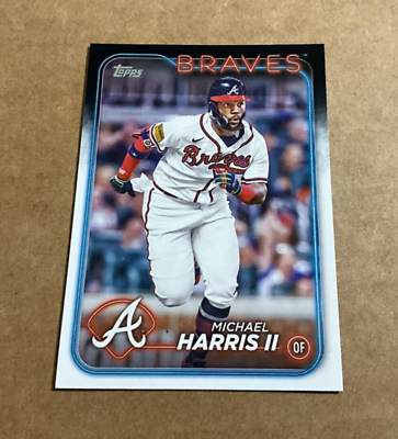 #ad #ad 2024 Topps Michael Harris II # 243 Atlanta Braves Baseball Card $1.50