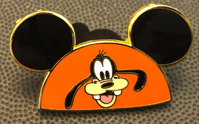 #ad Disney pin 65845 Goofy Character Ear Hat souvenir mickey mouse ears orange $14.99