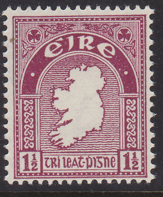 #ad IRELAND Scott #108: 1 1 2d MNH 1940 68 Second Permanent Defin. Series $8.00