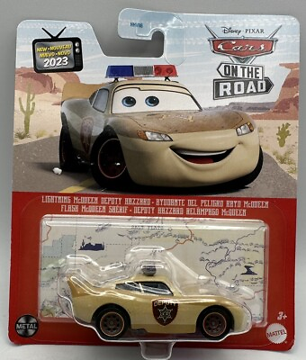 #ad Cars Lightning McQueen Deputy Hazzard OnThe Road Disney PIXAR Mattel 2023 $11.97