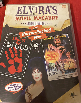 #ad DVD ELVIRA #x27;S DOUBLE: Legacy Of Blood Devil#x27;s Wedding Nt.Horror Halloween $8.50