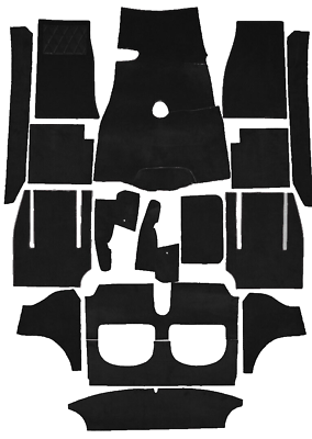 #ad Black velours carpet kit for Austin Healey BT7 3000 MK I II 1959 1962 $345.00